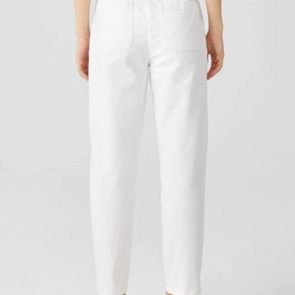 Eileen Fisher Cotton Hemp Stretch Tapered Pant Sz 18 - Picture 3 of 11